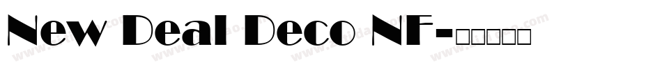 New Deal Deco NF字体转换